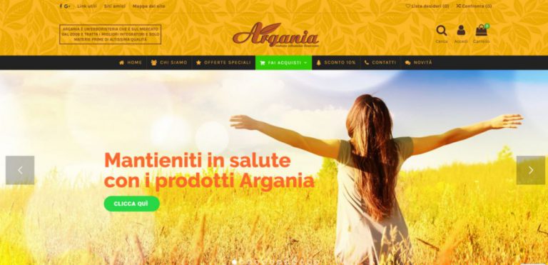 creazione sito web argania
