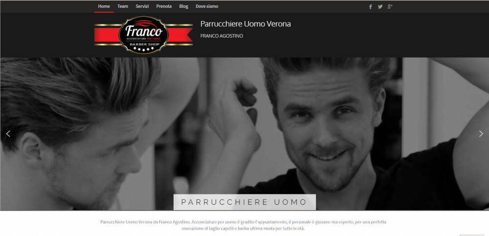 creazione sito web parrucchiere